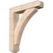 Ekena Millwork Thorton Craftsman Smooth Bracket w/ Offset Brace, Douglas Fir, 5 1/2"W x 24"D x 28"H BKT0604X24X28THR04SDF - alternate 1